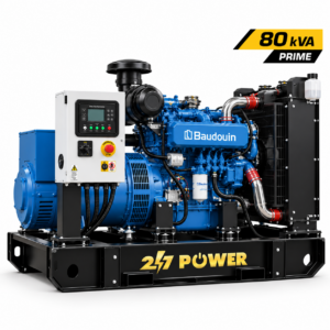 Máy phát điện 80kVA Baudouin máy trần